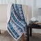 Hastings Home Hastings Home Fleece Sherpa Blanket Throw - Snowflakes 212149UOK - alternate 1